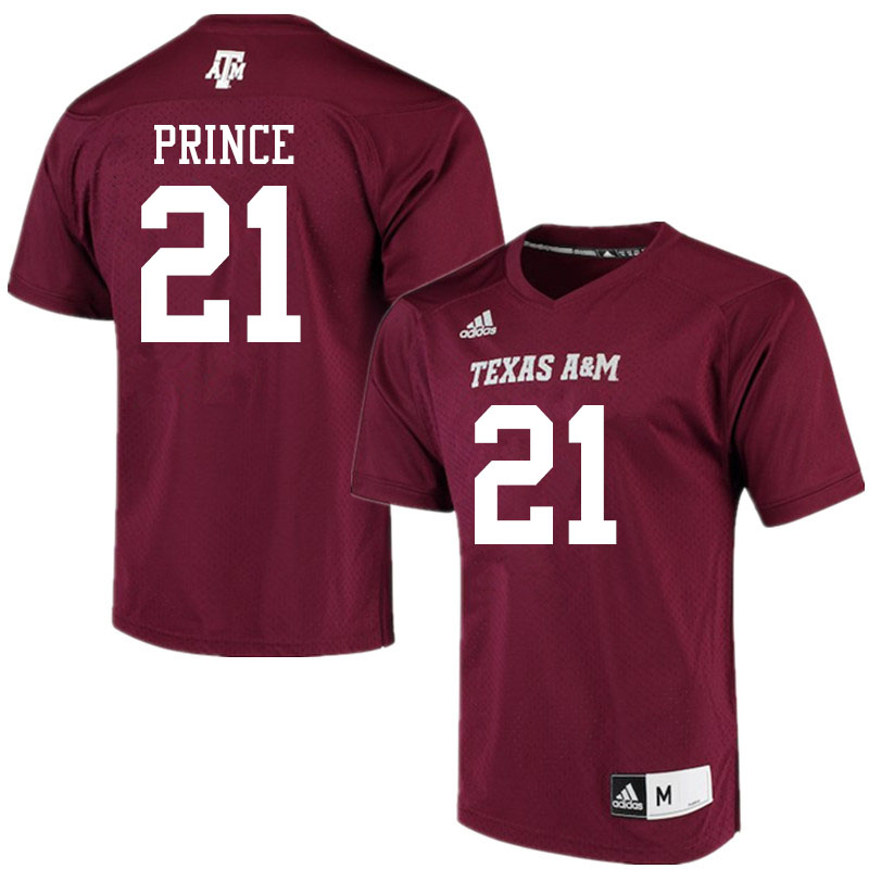 Men #21 Deneric Prince Texas A&M Aggies College Football Jerseys Sale-Maroon Alumni Player